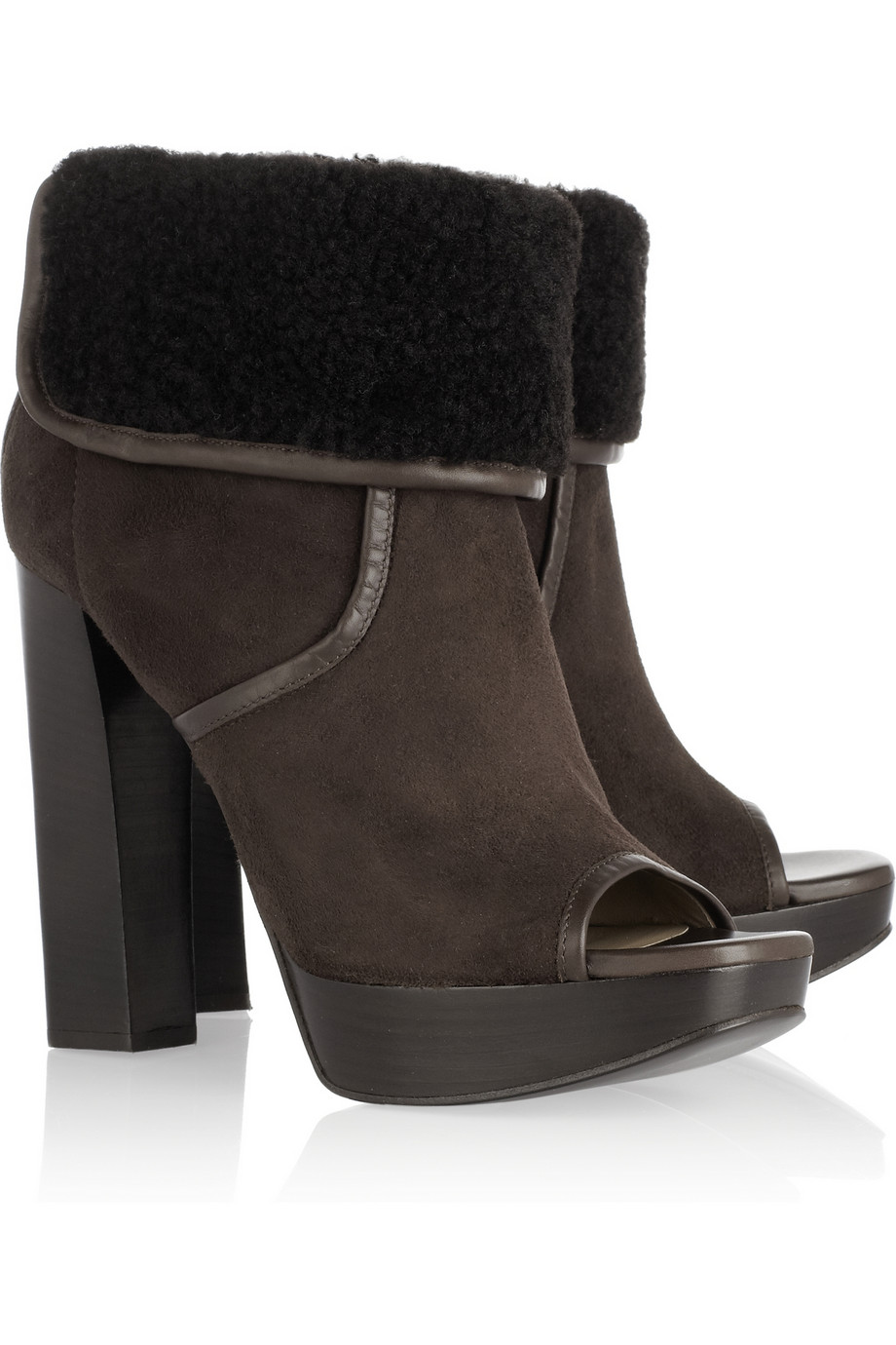 michael kors shearling boots