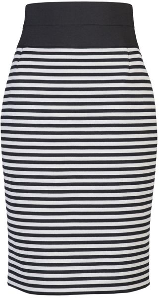 Akris Punto Striped Skirt - Lyst