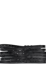 Ann Demeulemeester High Waisted Multi Straps Leather Belt