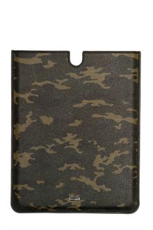 Dolce & Gabbana Camouflage Printed Leather Ipad Case - Lyst