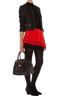 Karen Millen Modern Color Block Check Knit Skirt - Lyst