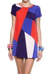Marc By Marc Jacobs Printed Silk Crepe De Chine Short Dress