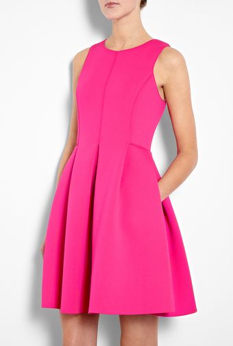 Tibi Sleeveless Neoprene Scuba Dress - Lyst