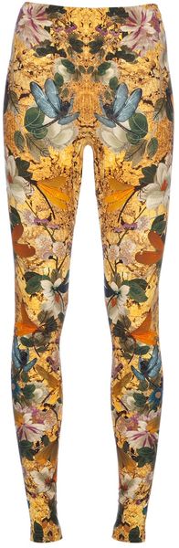 Alexander McQueen Dragonfly Print Leggings - Lyst