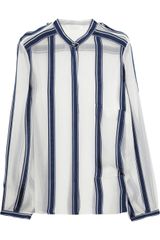 Chloé Striped Silk-Chiffon Shirt