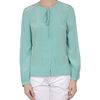 Diane Von Furstenberg Long Sleeve Shirt in Green (sky) - Lyst