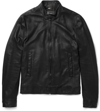 Dolce & Gabbana Lightweight Leather Bomber Jacket - Lyst