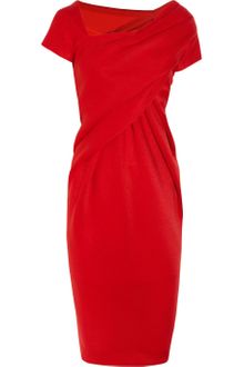 Donna Karan New York Draped Stretch Jersey Dress - Lyst