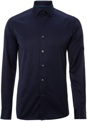 Duchamp Long Sleeve Jade Satin Stripe Shirt - Lyst