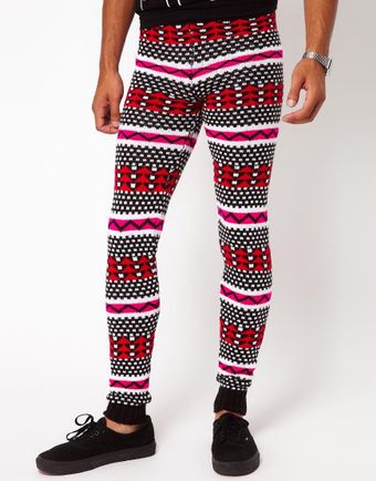 Horace Trousers with Fairisle Print - Lyst