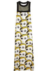 Issa Beaded Warholprint Gown