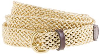 J.Crew Metallic Woven Belt - Lyst