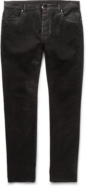 Maison Martin Margiela Slimfit Coateddenim Jeans - Lyst
