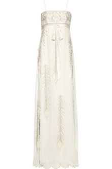 Matthew Williamson Embellished Silk Chiffon Gown - Lyst