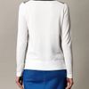 Tibi Sporty Mesh Intarsia Knit Sweater in White (ivory) - Lyst