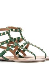 Valentino Rockstud Leather Sandals