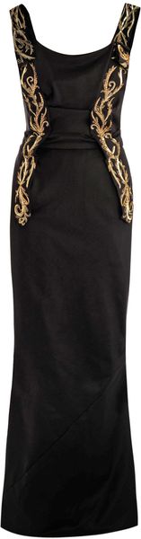 Vivienne Westwood Gold Label Embroidery Panel Detail Fluted Gown - Lyst