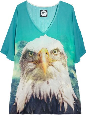 We Are Handsome Printed Silkchiffon Kaftan - Lyst