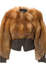 Wunderkind Two Tone Fur Jacket