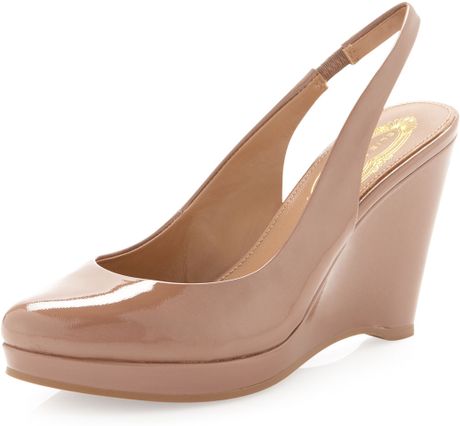 tan slingback wedges