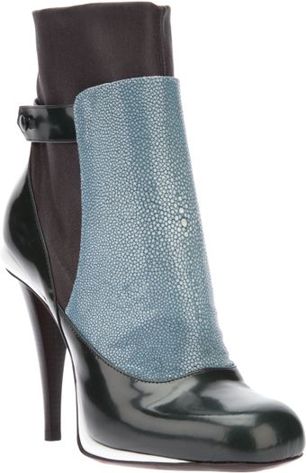 Fendi Colour Block Ankle Boot - Lyst