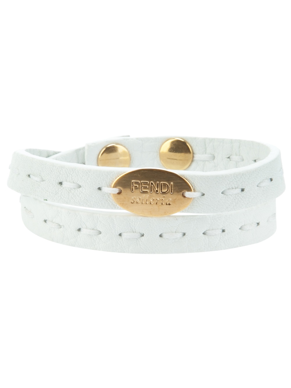 Fendi Selleria Wrap Bracelet in White Lyst