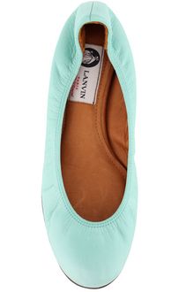 Lanvin Light Green Classic Ballerina - Lyst