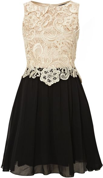 Little Mistress 2 in 1 Lace Top Dress - Lyst