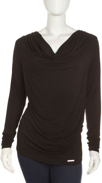Michael by Michael Kors Cowlneck Top - Lyst