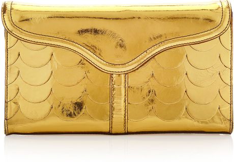 gold oversized clutch bag