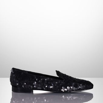 Ralph Lauren Collection Quintessa Sequined Loafer - Lyst
