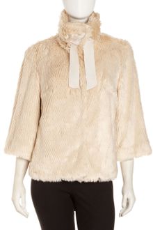 Tahari Faux Fur Jacket - Lyst