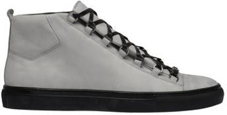 balenciaga boots mens grey