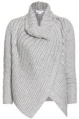 Helmut Lang Cropped Schawl Cardigan