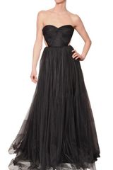 Maria Lucia Hohan Tulle Draped Long Dress