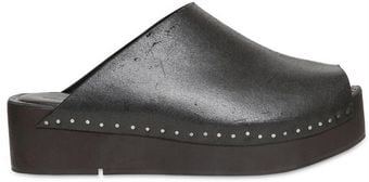 Rick Owens 60mm Leather Flood Clogs - Lyst