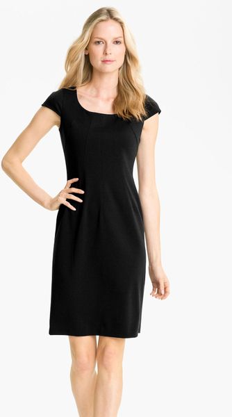 tahari black gown