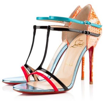 Christian Louboutin T-strap Sandal - Lyst