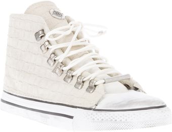 Dioniso Woven Leather Hitop - Lyst