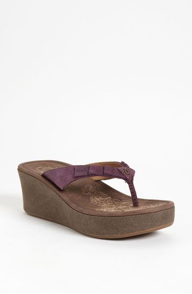 Olukai 'Pale Lio' Sandal in (plum dark java) | Lyst