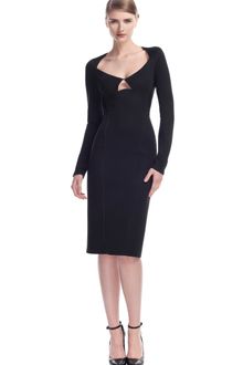 Donna Karan New York Keyhole Open Back Body Dress - Lyst
