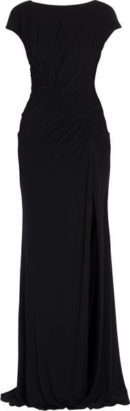 Elie Saab Cap Sleeve Jersey Gown - Lyst