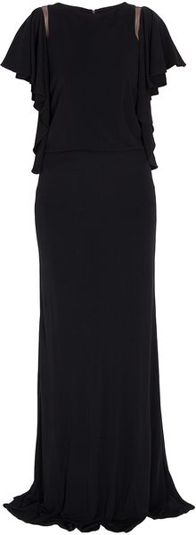 Elie Saab Ruffle Jersey Gown - Lyst