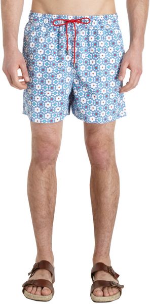 Etro Jacquard Swim Trunks - Lyst