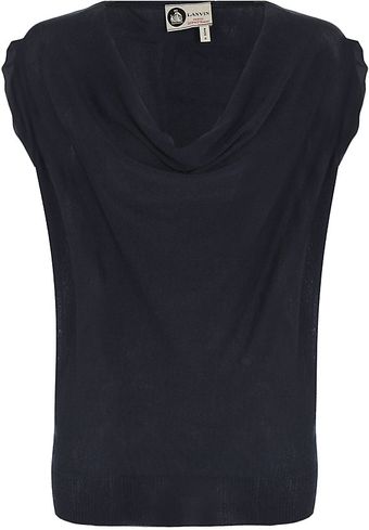 Lanvin Cashmere silk Sleeveless Sweater - Lyst