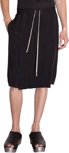 Rick Owens Front and Back Flap Short - Lyst