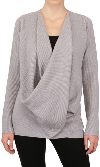 Donna Karan New York Ribbed Cashmere Knit Sweater - Lyst