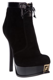 Fendi Platform Ankle Boot - Lyst