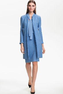 St. John Shantung Pencil Skirt - Lyst