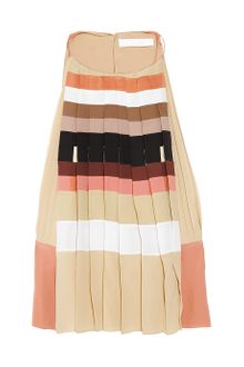 Chloé Pleated Silk Crepe De Chine Top - Lyst